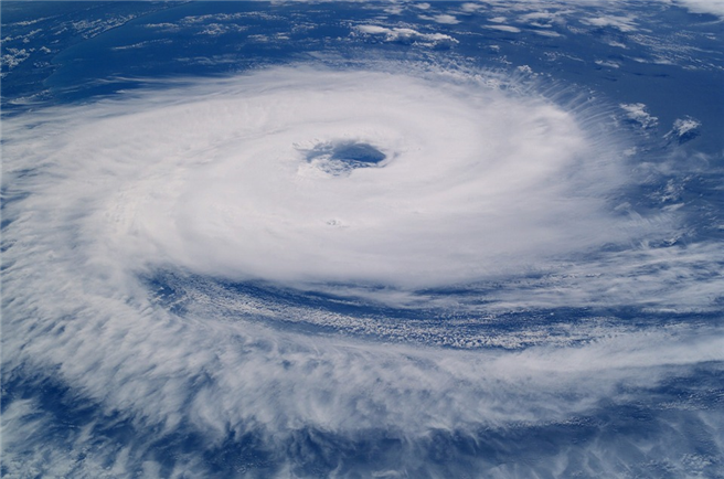 Der Hurrikan Catrina aus der Internationalen Raumstation 2004. Foto: skeeze, pixabay.com