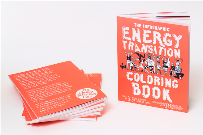 Das Infographic Energy Transition Coloring Book. © Ellery Studio for Creative Strategy 