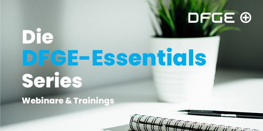 DFGE Webinare & Trainings