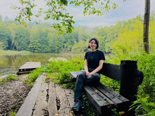 Das Besucherzentrum liegt im Naturpark Märkische Schweiz. Die Freiwillige Monica Jazmin Cristaldo Jimenez aus Paraguay wird dort für ein Jahr arbeiten. © Monica Jazmin Cristaldo Jimenez