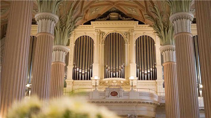 Die Ladegast-Eule-Orgel in der Leipziger Nikolaikirche © Porsche AG