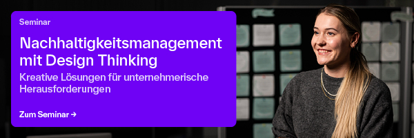 Nachhaltigkeitsmanagement mit Design Thinking. Kreative Lösungen für unternehmerische Herausforderungen