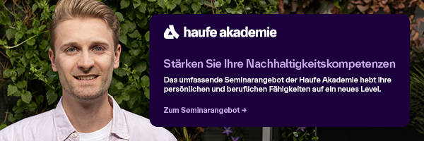 haufe akademie. Stärken Sie Ihre Nachhaltigkeitskompetenzen.