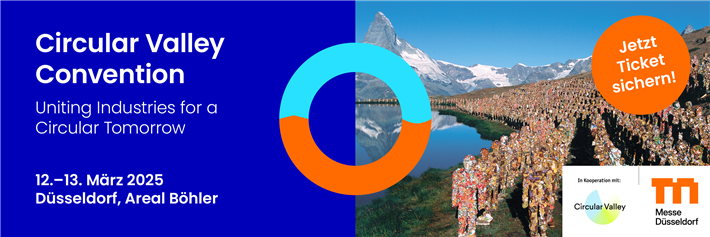 Circular Valley Convention. Uniting Industries for a Circular Tomorrow. 12.-13. März 2025. Düsseldorf