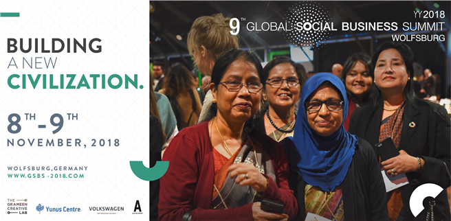 Vom 6. bis 9. November 2018 findet der 9. Global Social Business Summit statt. © The Grameen Creative Lab GmbH