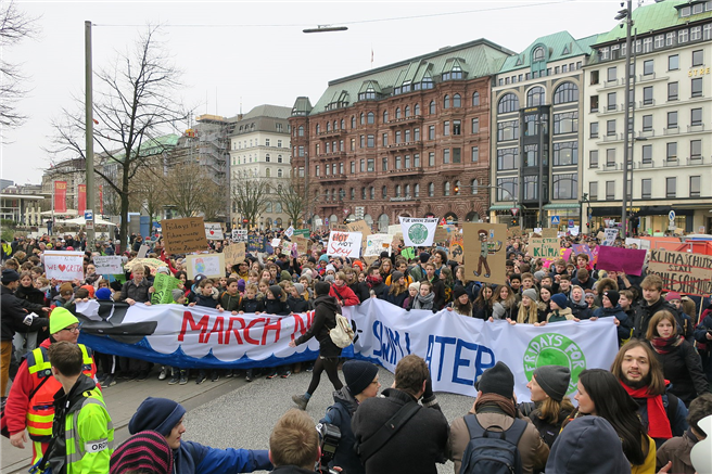 'Fridays For Future'-Demonstration in Hamburg mit Greta Thunberg. © Malte Hübner, CC-by-sa 3.0/de
