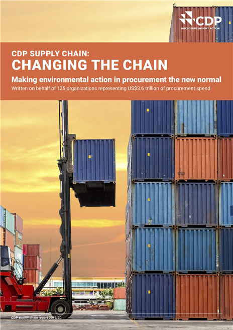The Global Supply Chain Report 2019 - A decade of action showing the power in purchasing. © CDP