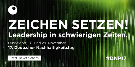 17. Deutsche Nachhaltigkeitstag, 28./29. November 2024 in Düsseldorf