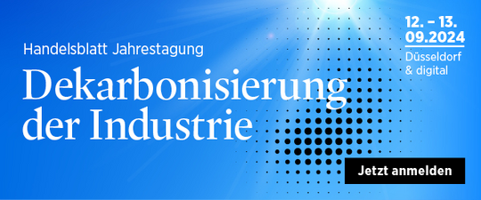 Handelsblatt Jahrestagung Dekarbonisierung der Industrie 2024, 12.–13. September in Düsseldorf