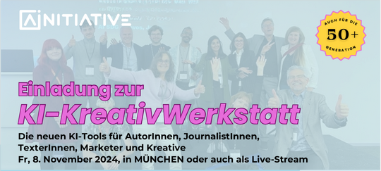 KI-KreativWerkstatt am 08. November 2024 in München und online