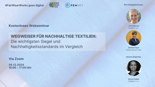 Wegweiser für nachhaltige Textilien: Siegel und Nachhaltigkeitsstandards im Vergleich“.