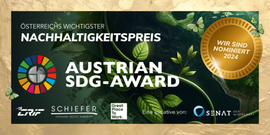 Senat der Wirtschaft gibt Nominierte des Austrian SDG-Award 2024 bekannt!